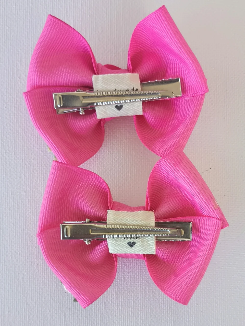 Deluxe Pink Hair Bow Gift Box Set - Handmade Girls Hair Accessories (6 Pieces)